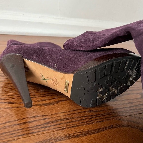 Cole Haan Air Kennedy Purple Suede ankle boots - Picture 6 of 6